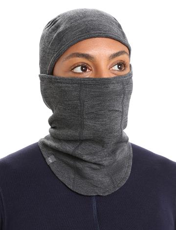 Pánské Čelenky Icebreaker Unisex Merino Apex Balaclava Černé Šedé | CZ 1866JPQJ